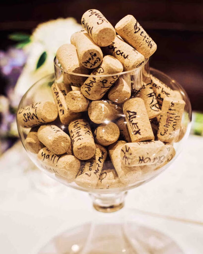 livre d'or bouchon en liège mariage