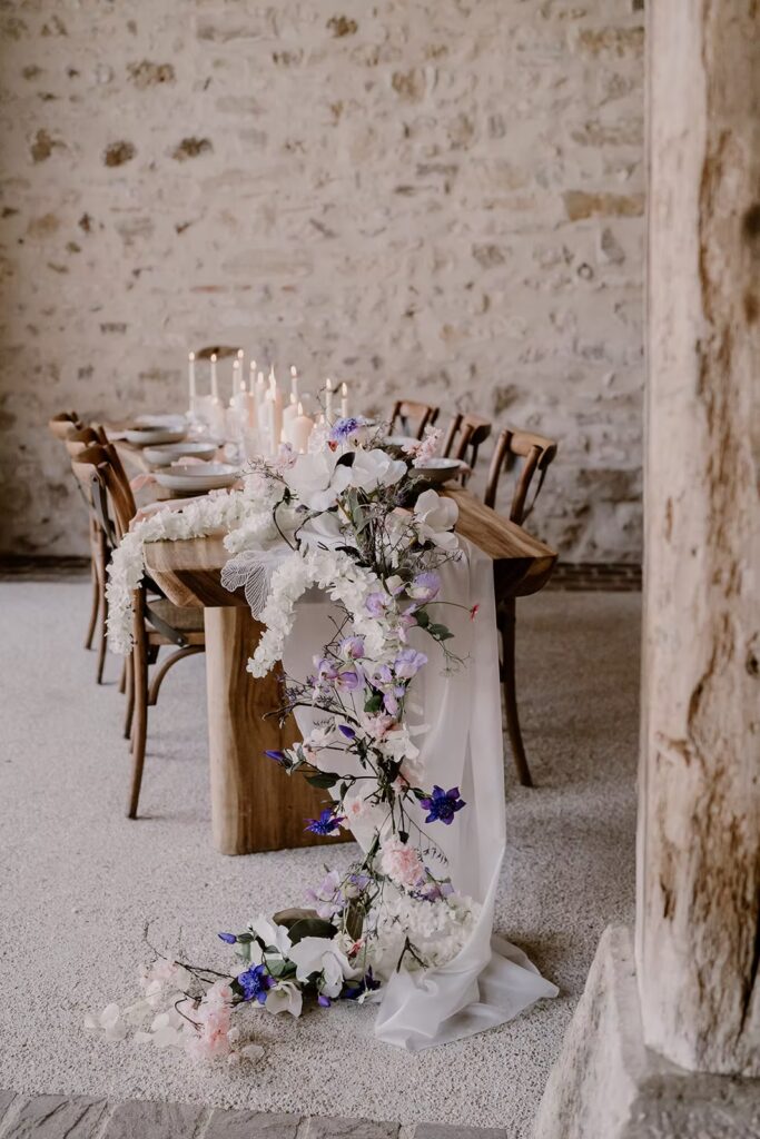 décoration table mariage élégante et moderne
