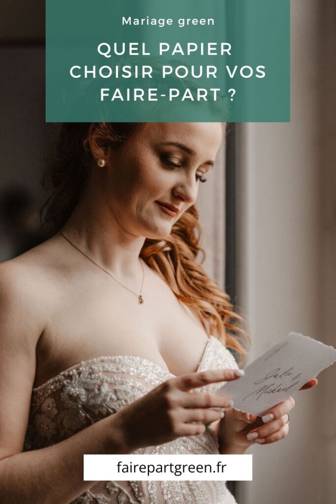 Quel papier choisir pour vos faire-part de mariage écoresponsable