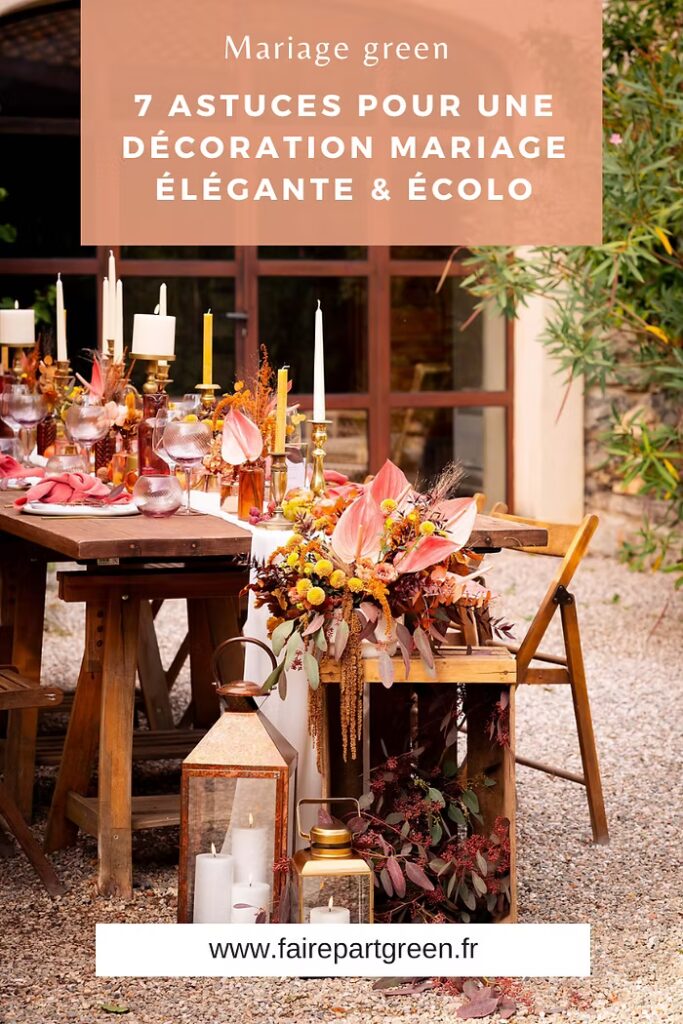 Mariage green 7 astuces pour une décoration mariage élégante & écolo - Faire-part green