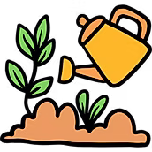 arroser le papier ensemencé