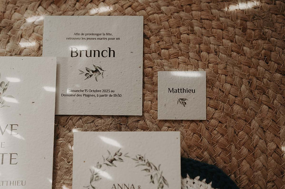 faire-part mariage à planter faire-part green