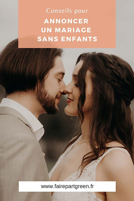 conseils pour annoncer un mariage sans enfants