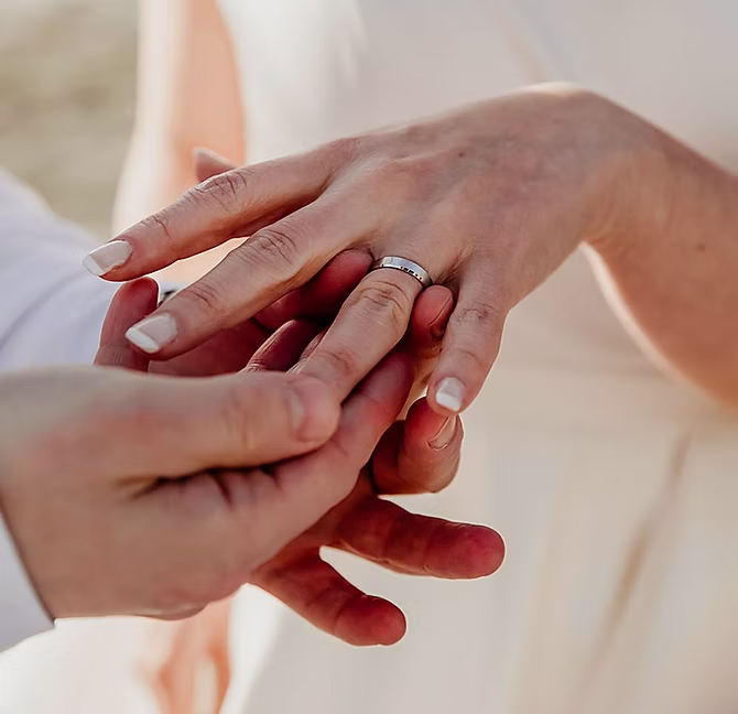 échange des alliances mariage