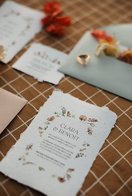 papeterie mariage faire-part green