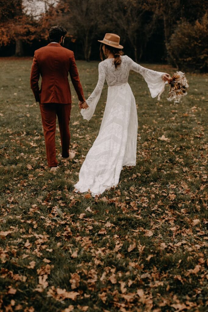 robe de mariée mariage automne