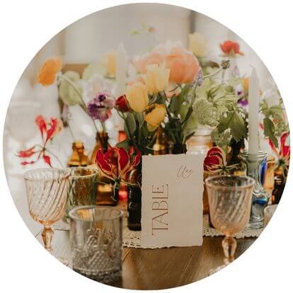 carte nom de table papeterie mariage