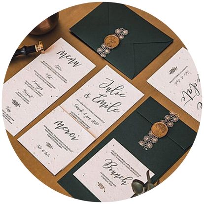 faire-part mariage ensemencé