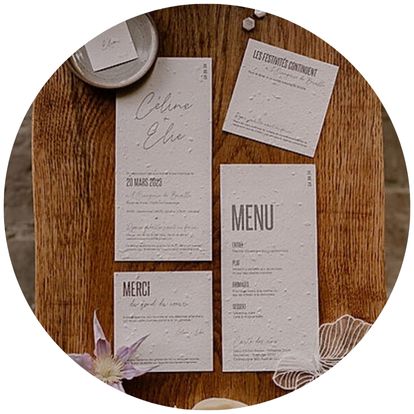 faire-part mariage moderne minimaliste