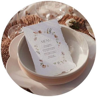 menu mariage arche fleur