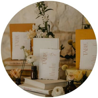 cartes plan de table livres ancien