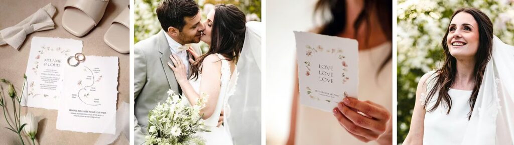 faire-part sur mesure mariage écoresponsable