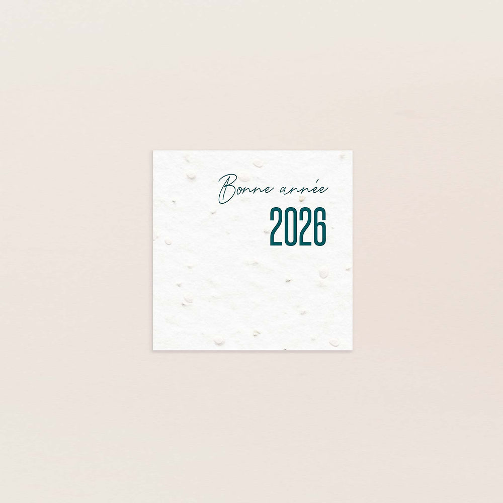 Carte de vœux à planter petit carré modernité – Image 8