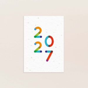 Carte de voeux entreprise originale 2027 à planter