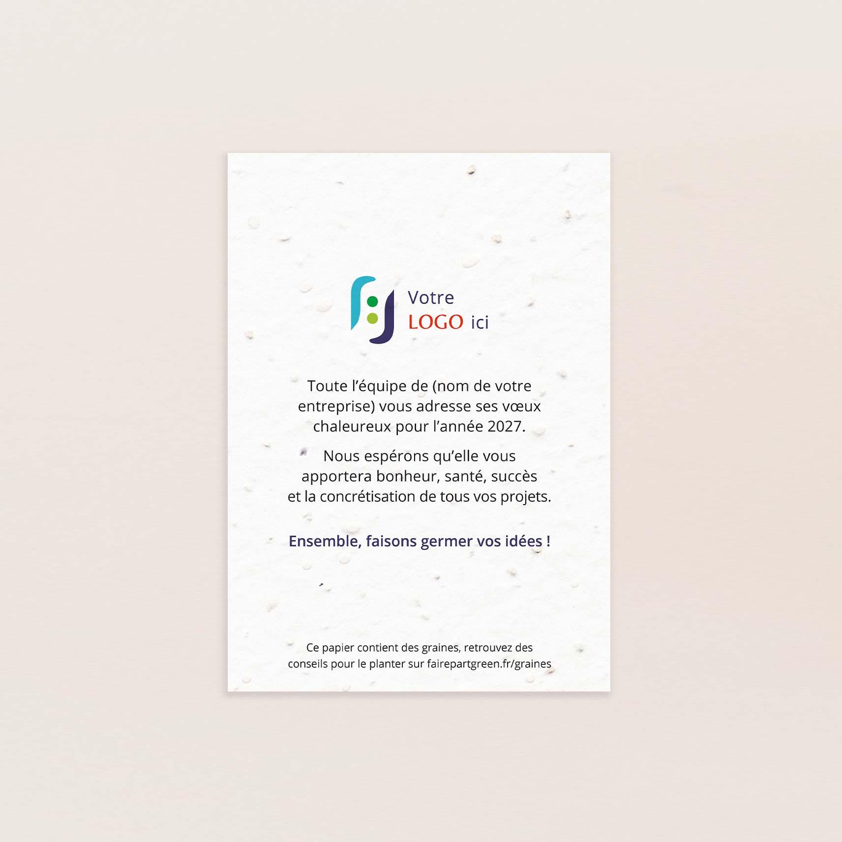 Carte de voeux entreprise originale et personnalisée