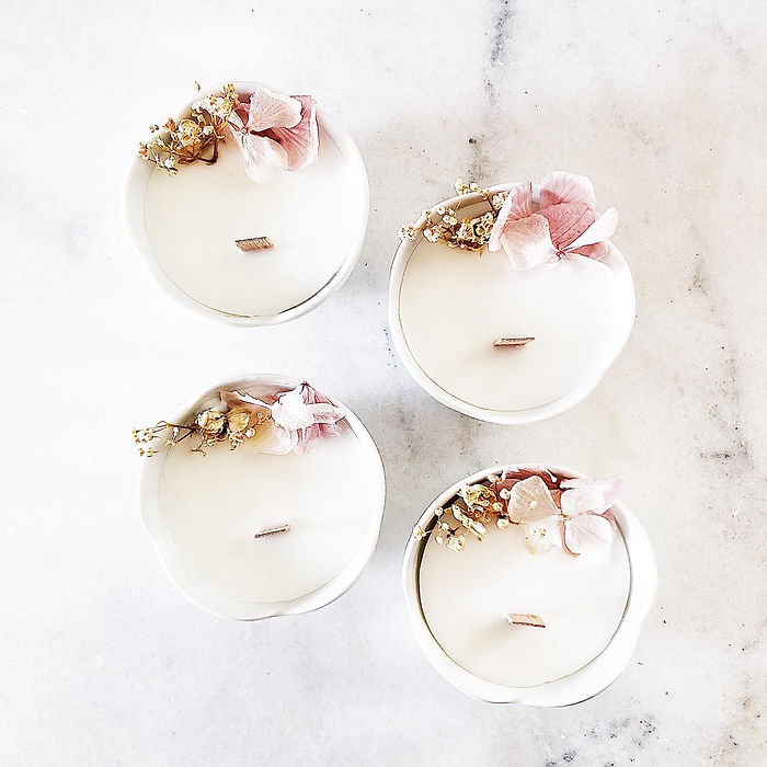 Cadeau invité mariage bougie artisanale française