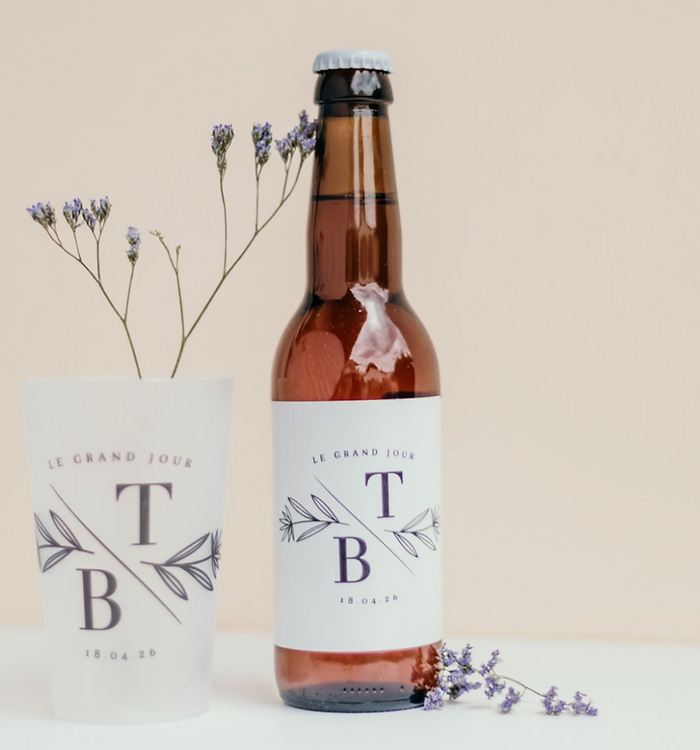 Bière personnalisée cadeau invité mariage