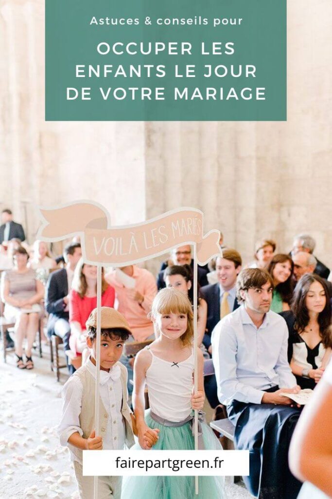 Idées pour occuper les enfants invités au mariage