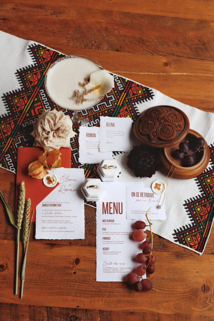 Papeterie mariage vegan