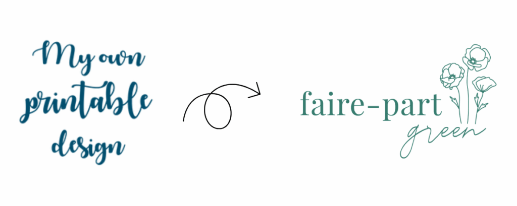 My own printable design devient Faire-part green