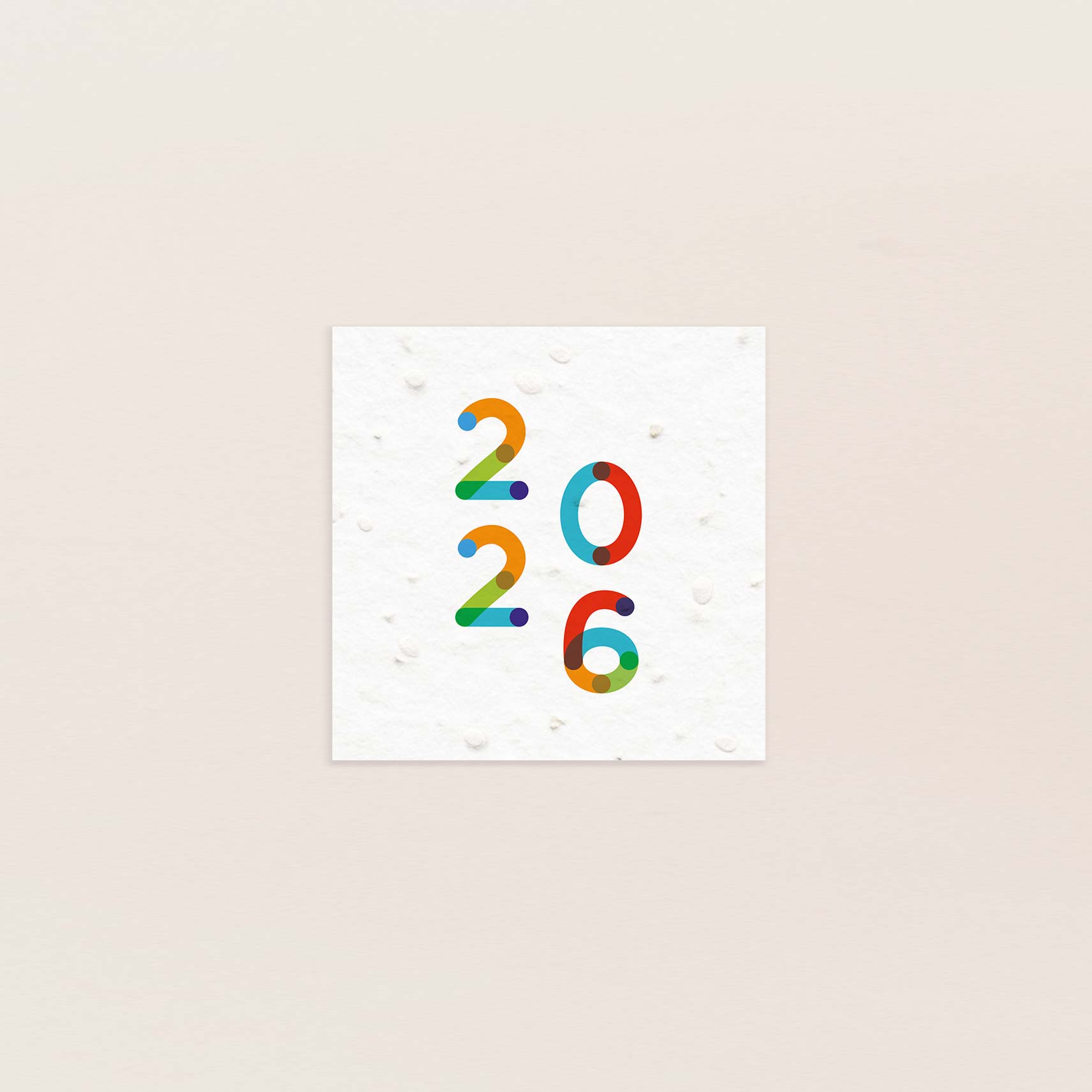 Carte de voeux à planter petit carré pep's