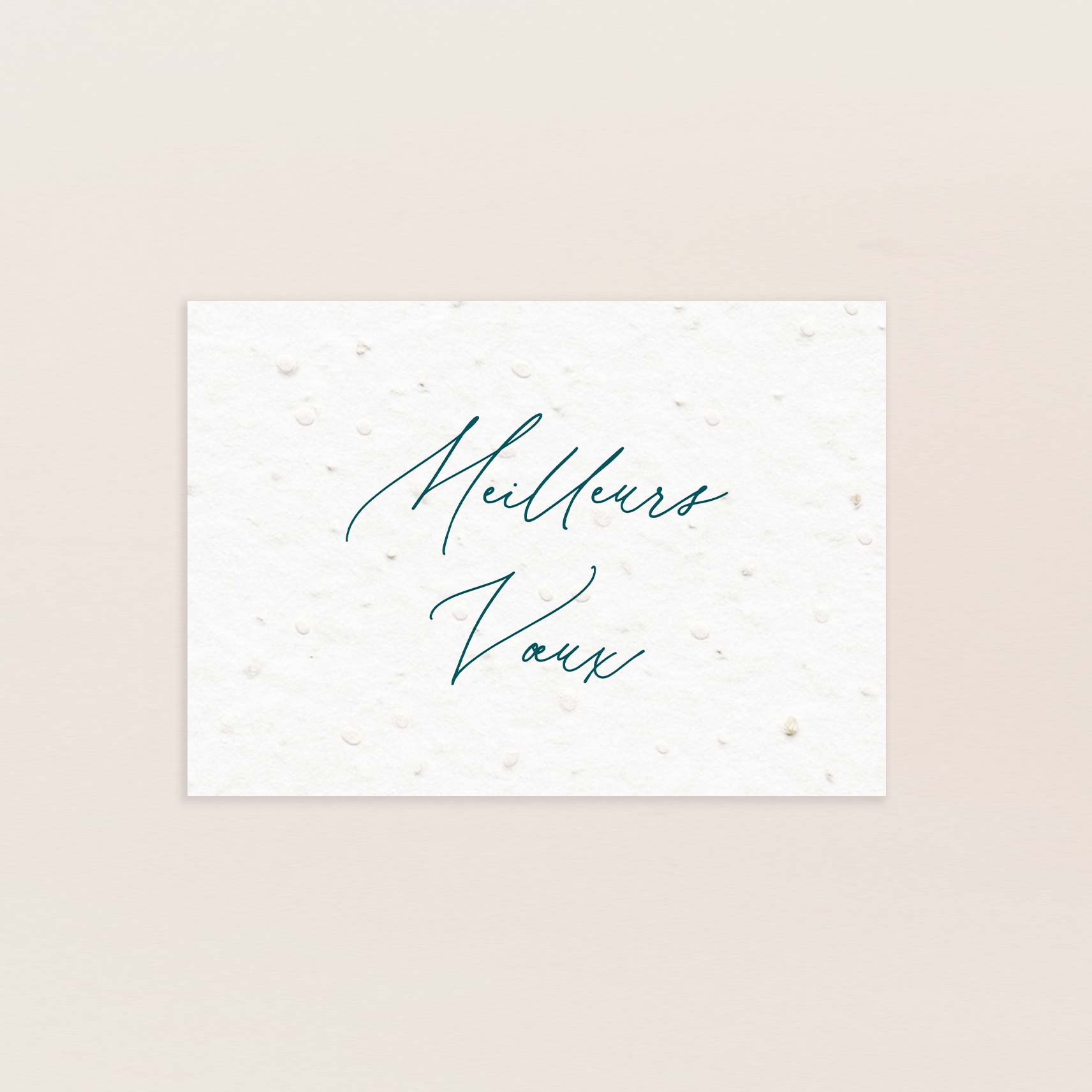 Carte de voeux ensemencée feuillage