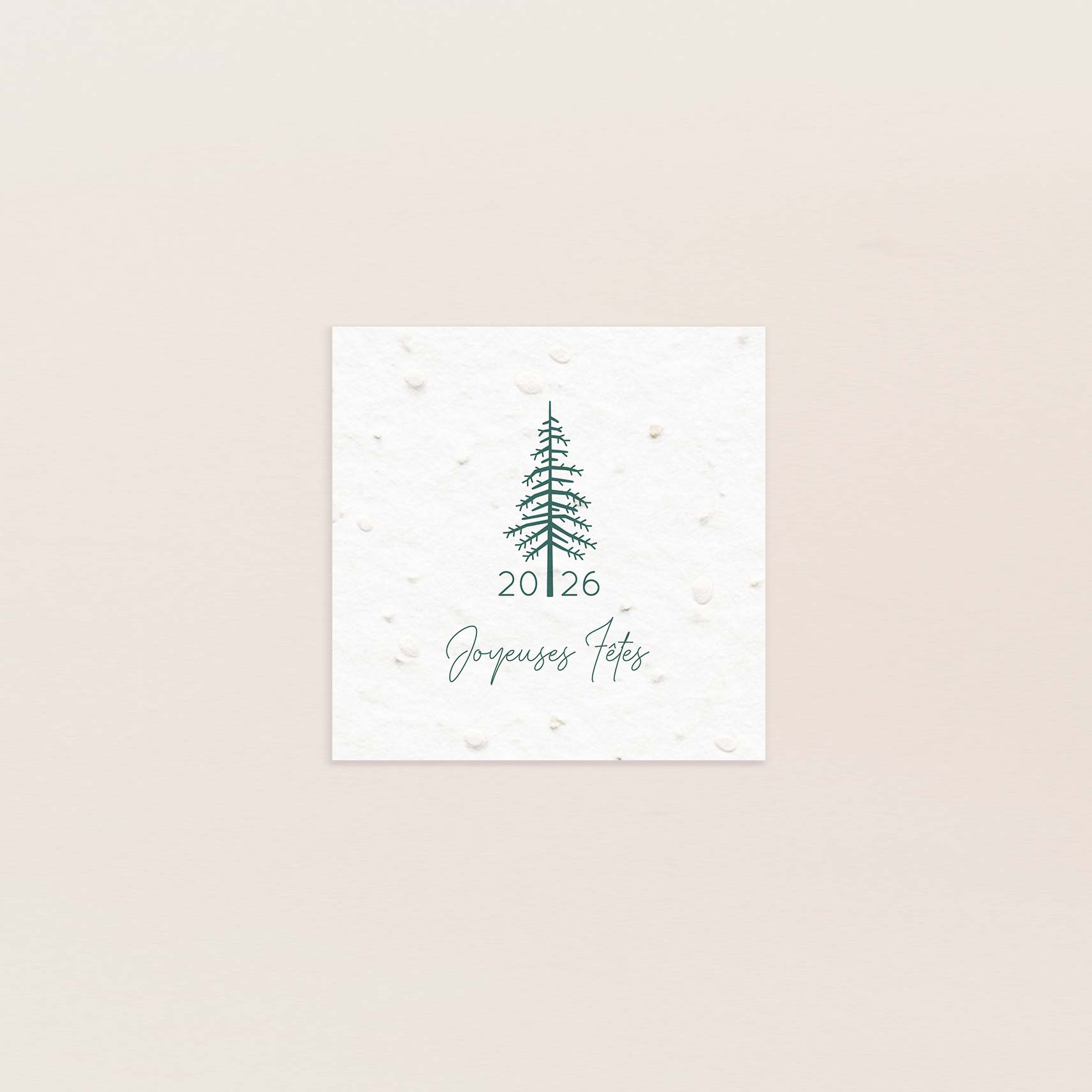 Carte de voeux à planter forêt