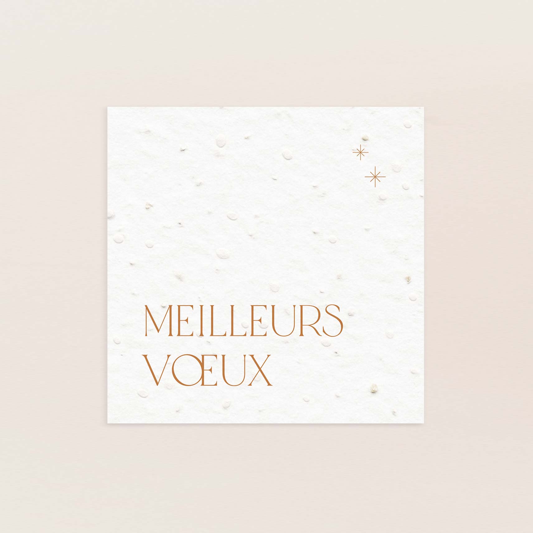 Carte de voeux à planter élégance