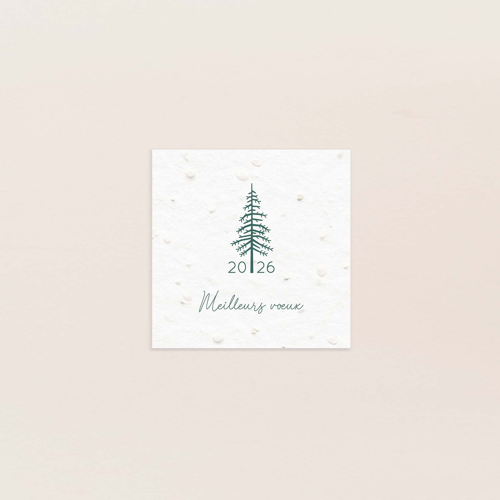 Carte de voeux à planter forêt