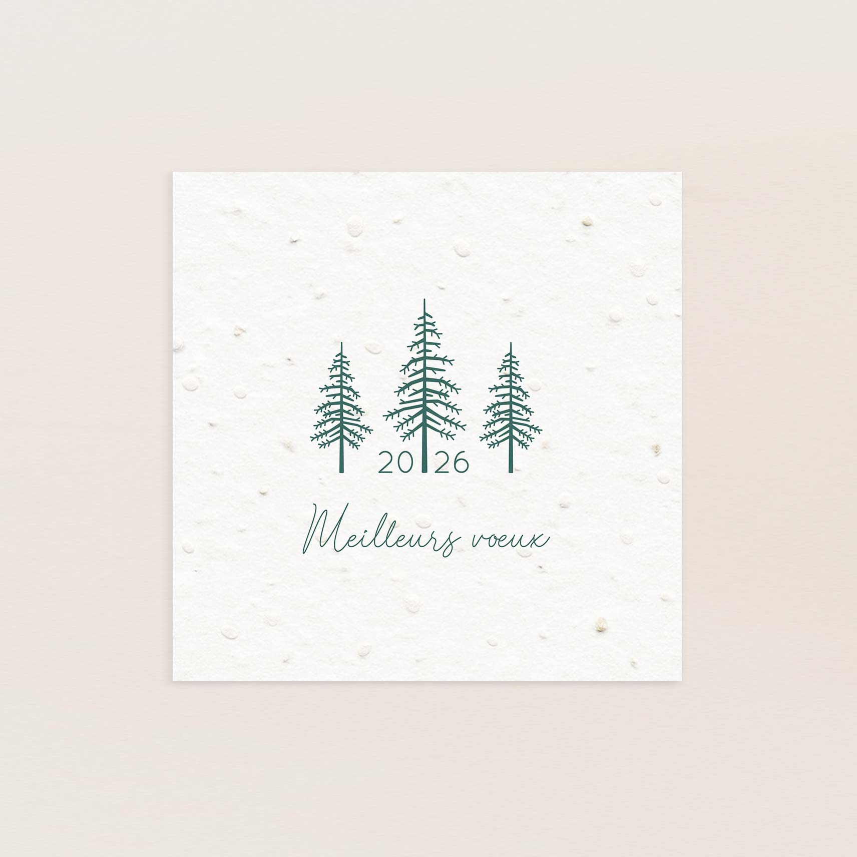 Carte de voeux à planter forêt