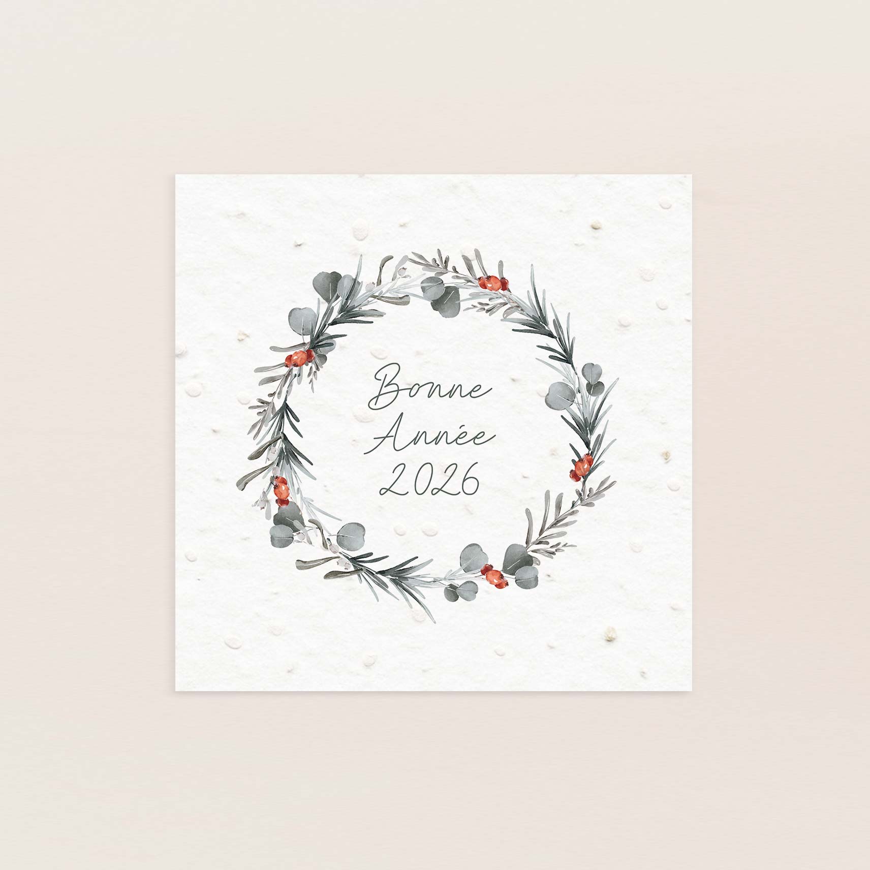 Carte de voeux à planter hiver