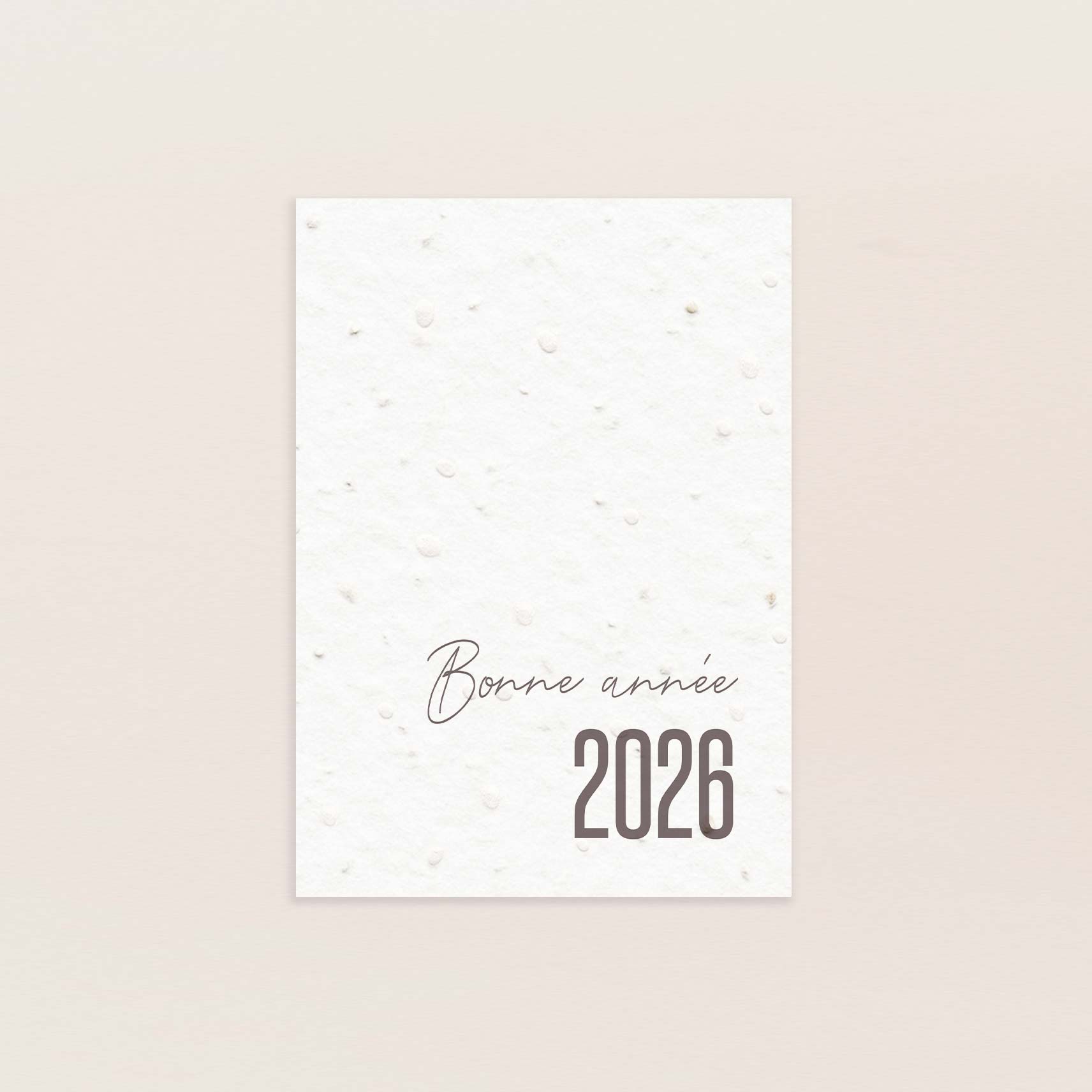 Carte de voeux ensemencée modernité