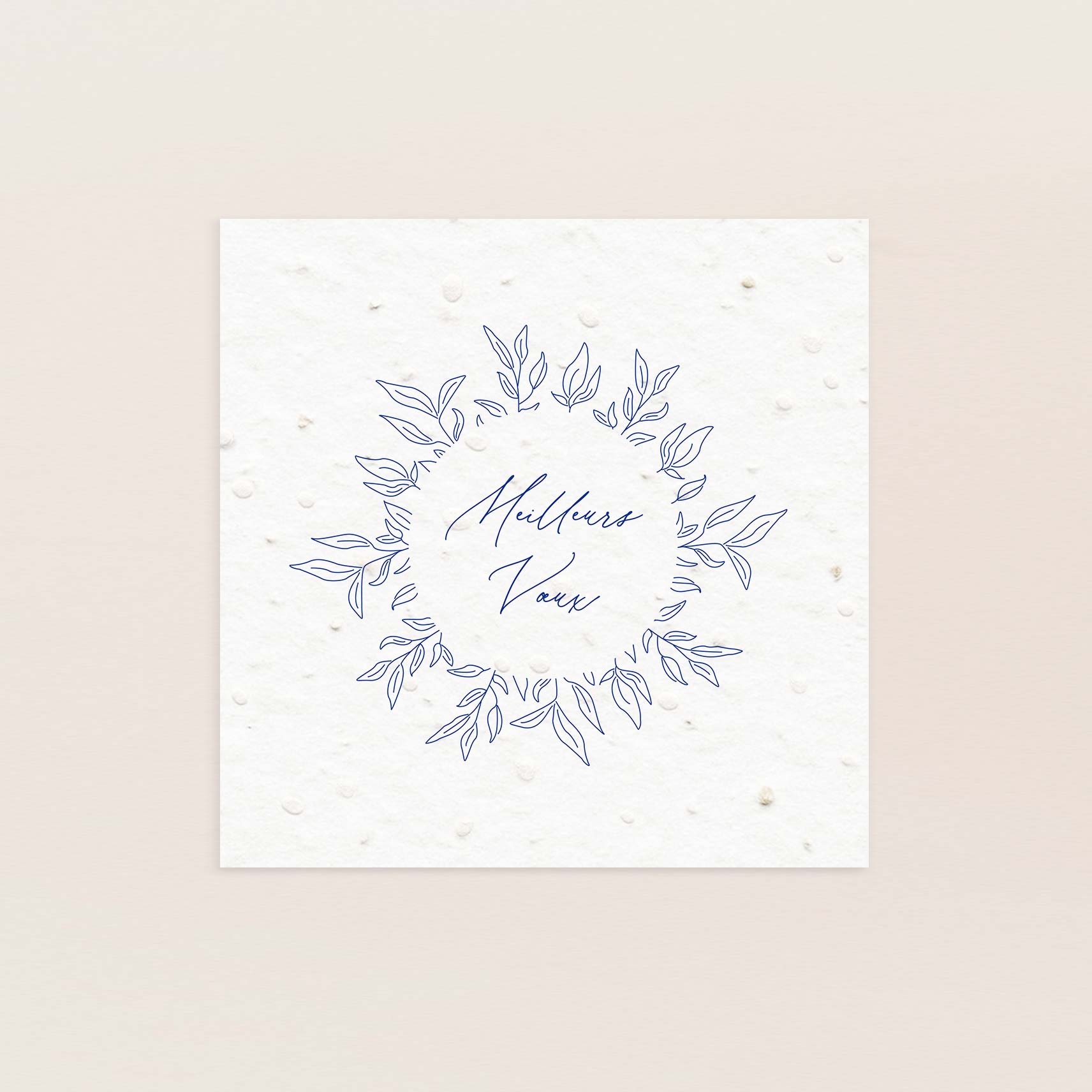 Carte de voeux à planter feuillage