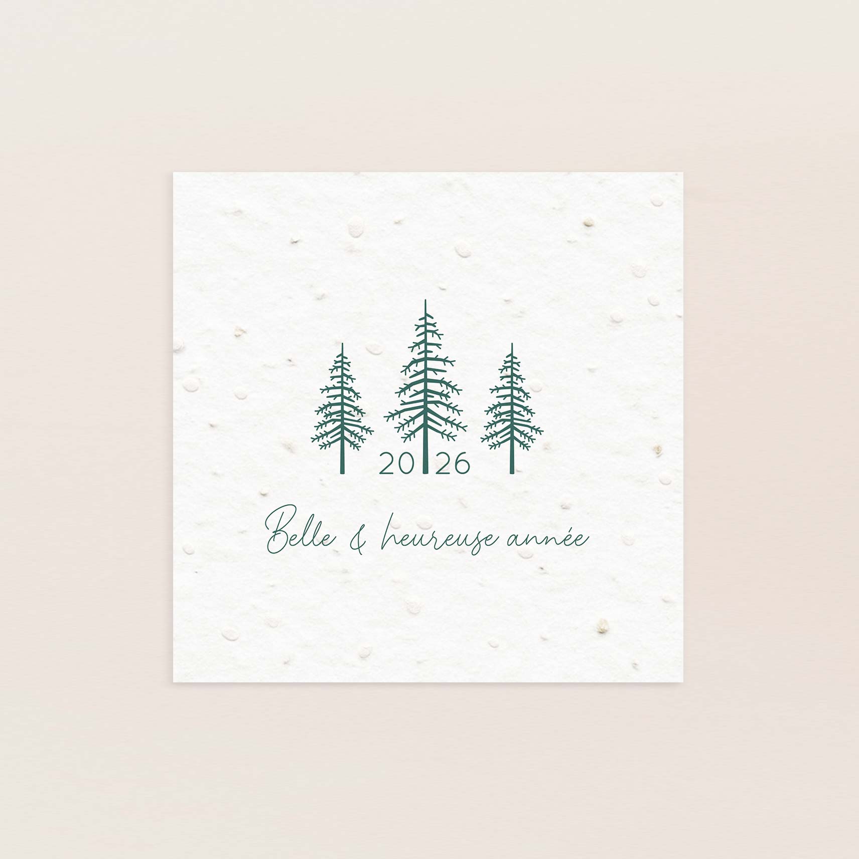 Carte de voeux à planter forêt