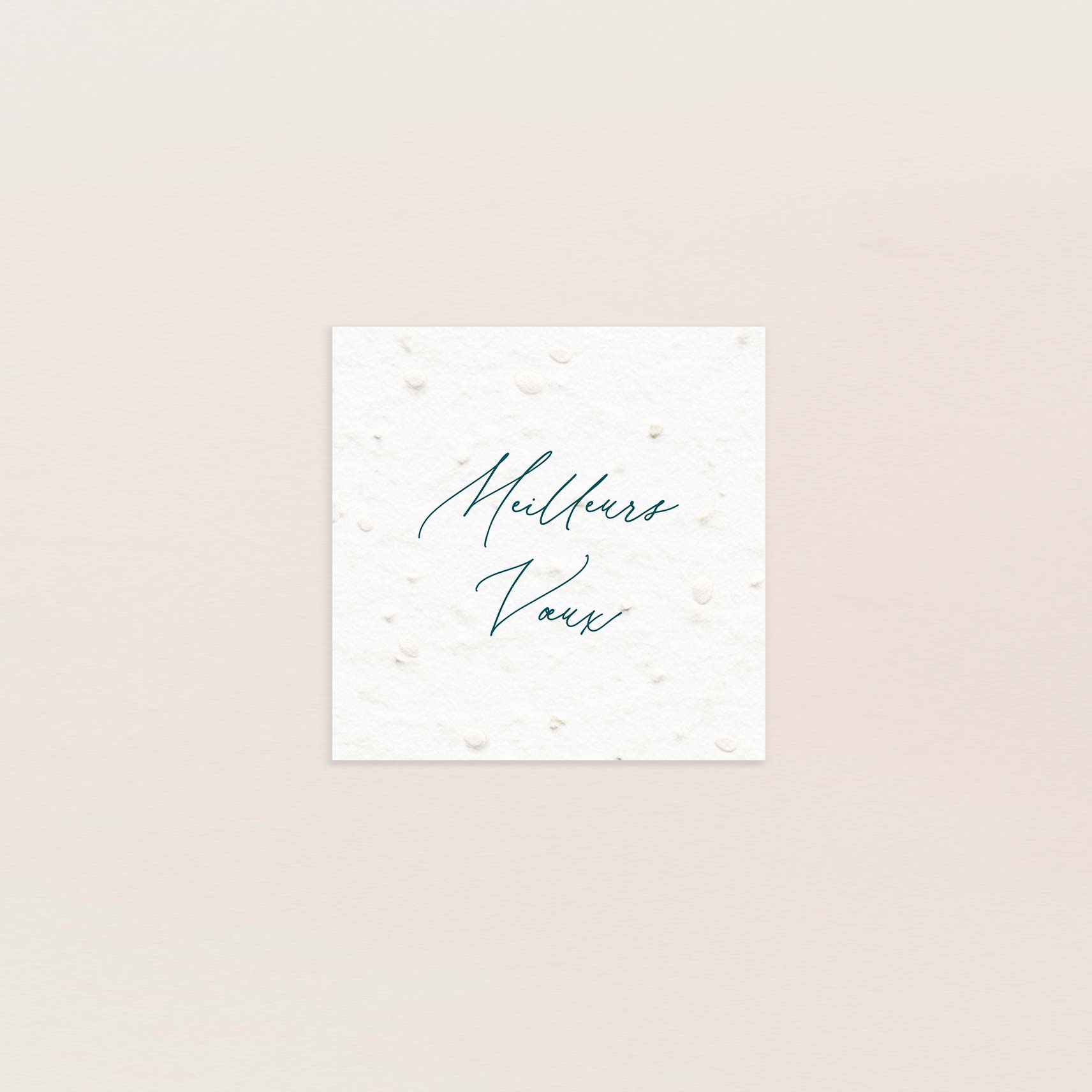 Carte de voeux à planter petit carré feuillage