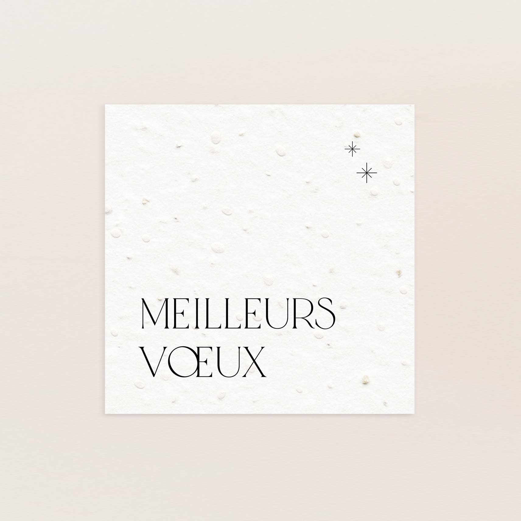 Carte de voeux à planter élégance